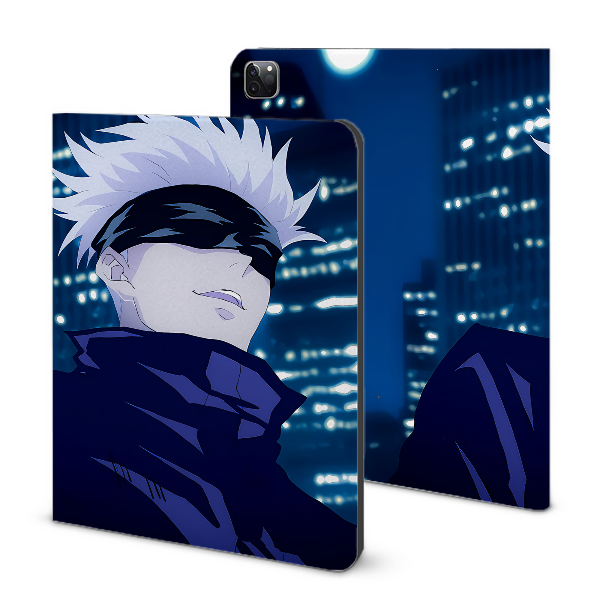 （画像用） 呪術廻戦 Jujutsu Kaisen IPad ケース ブック型 PUレザー TPU 耐衝撃 軽量 薄型 ペン収納なし 全面保護 IPad 各モデル対応